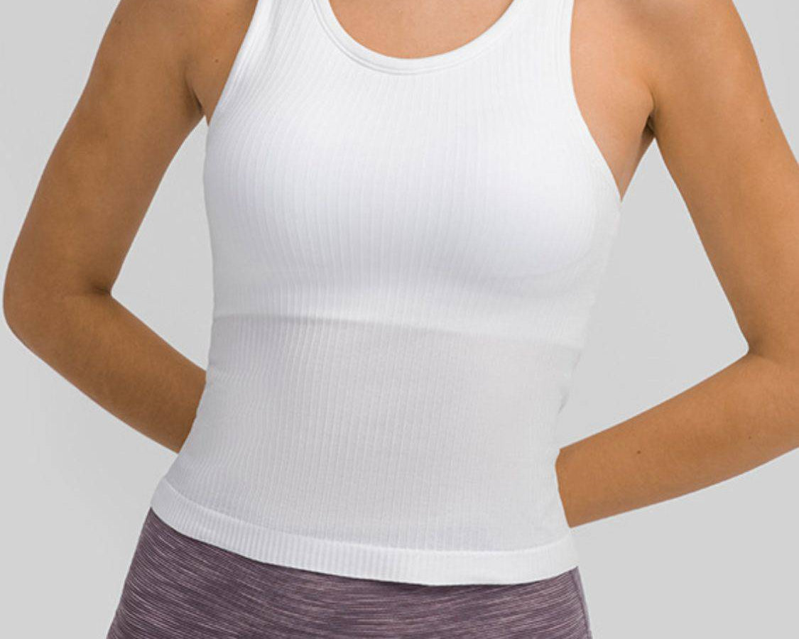 Round Neck Racerback Active Tank: NEWYORKLISTED STYLE COLLECTION - NEWYORKLISTED