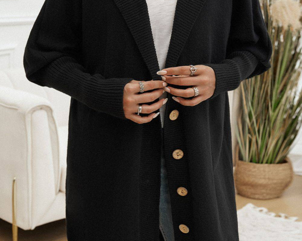 NEWYORKLISTED STYLE COLLECTION: Long Sleeve Hooded Cardigan - NEWYORKLISTED