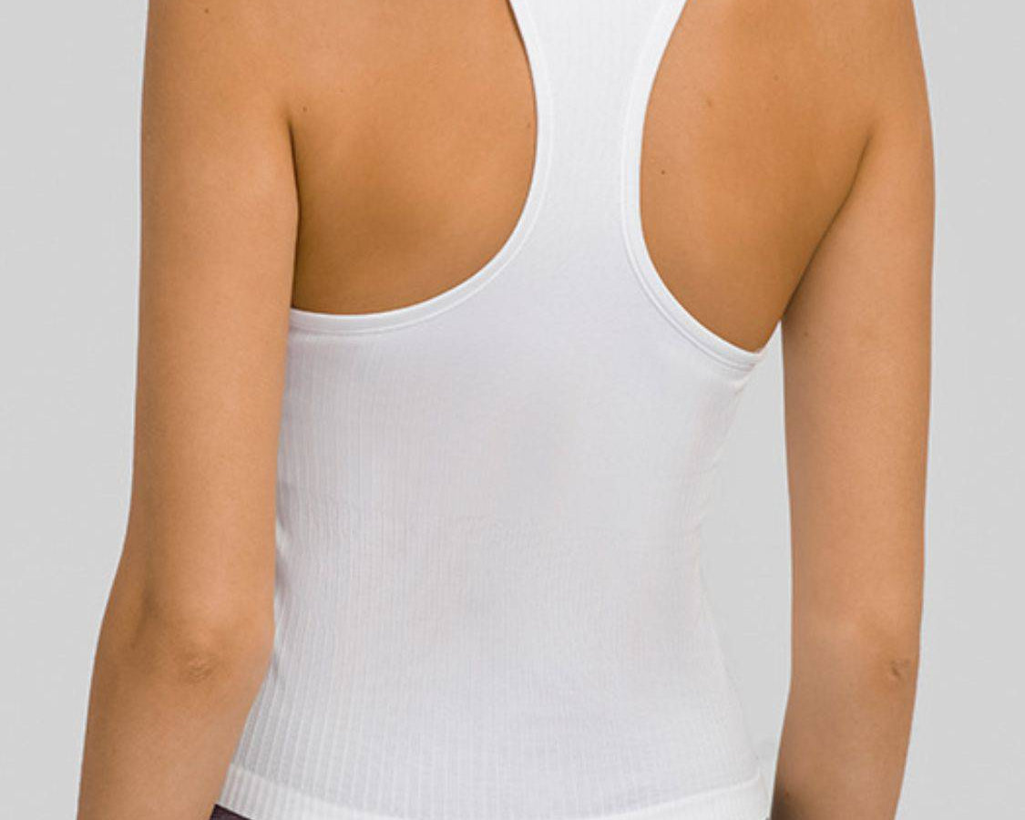 Round Neck Racerback Active Tank: NEWYORKLISTED STYLE COLLECTION - NEWYORKLISTED