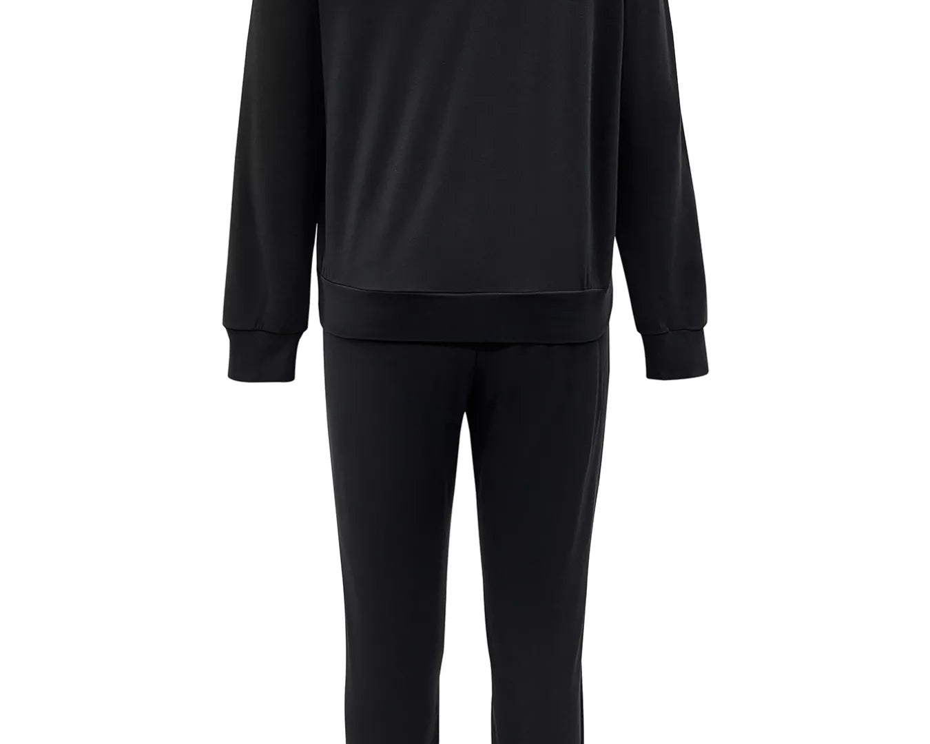 NEWYORKLISTED STYLE COLLECTION: Black outfit with pearl embellishments on a white background