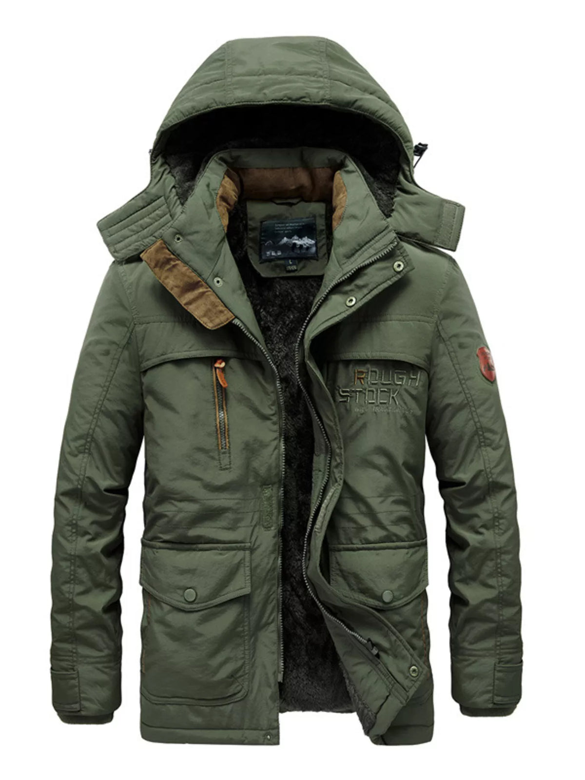 NEWYORKLISTED ATLAS MEN'S COLLECTION – Men's zip-up hooded parka coat, product image 1