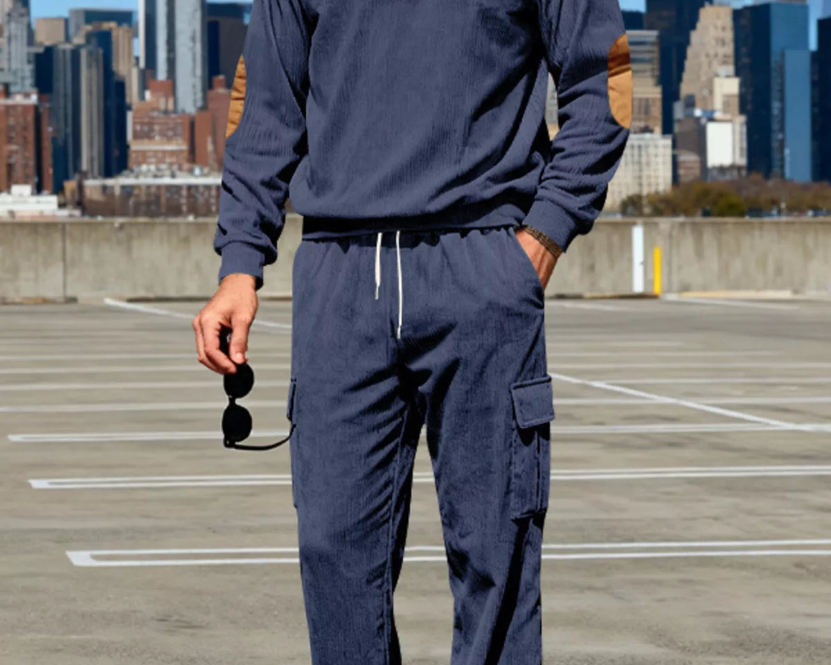 NEWYORKLISTED ATLAS MEN'S COLLECTION – Men's casual long-sleeve top and pants two-piece set, product image 8