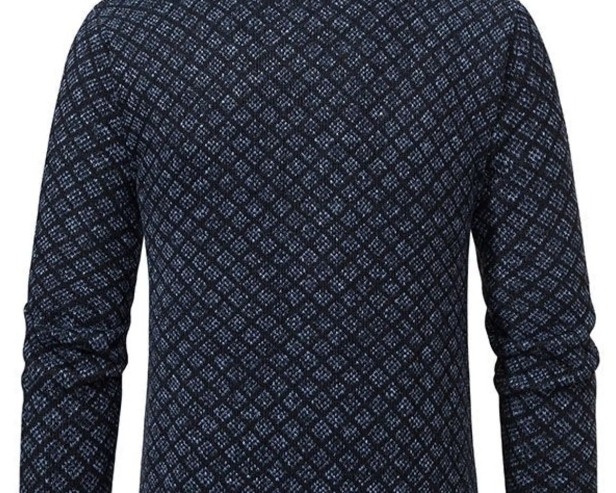 NEWYORKLISTED ATLAS MEN'S COLLECTION – Men's geometric full-zip cardigan, product image 7