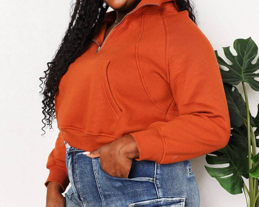 NEWYORKLISTED Style Collection: Half-Zip Long Sleeve Hoodie - NEWYORKLISTED