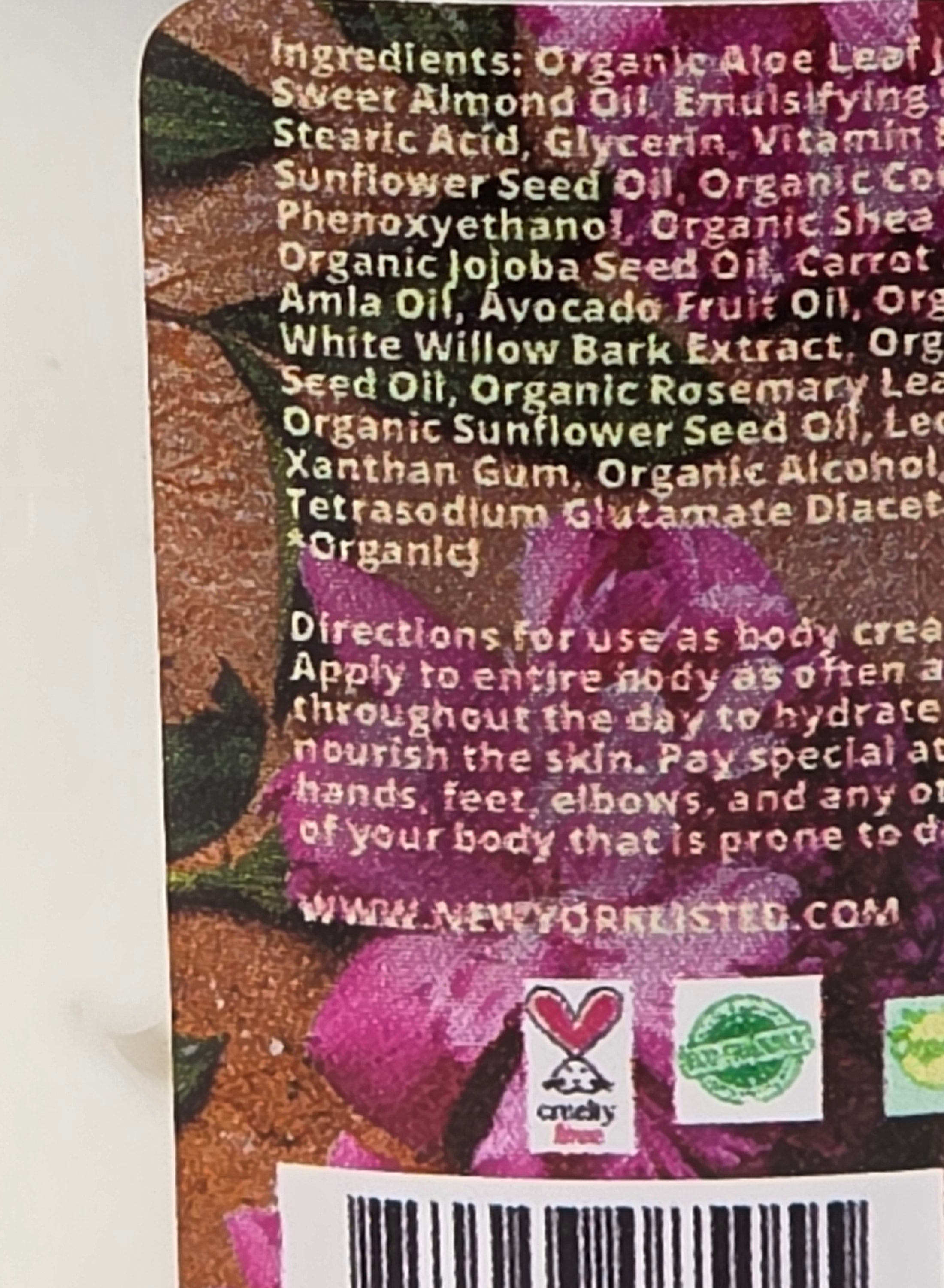 AMLA NATURALS Moisture Rich Body Butter 6 oz luxury organic moisturizer by NEWYORKLISTED.COM