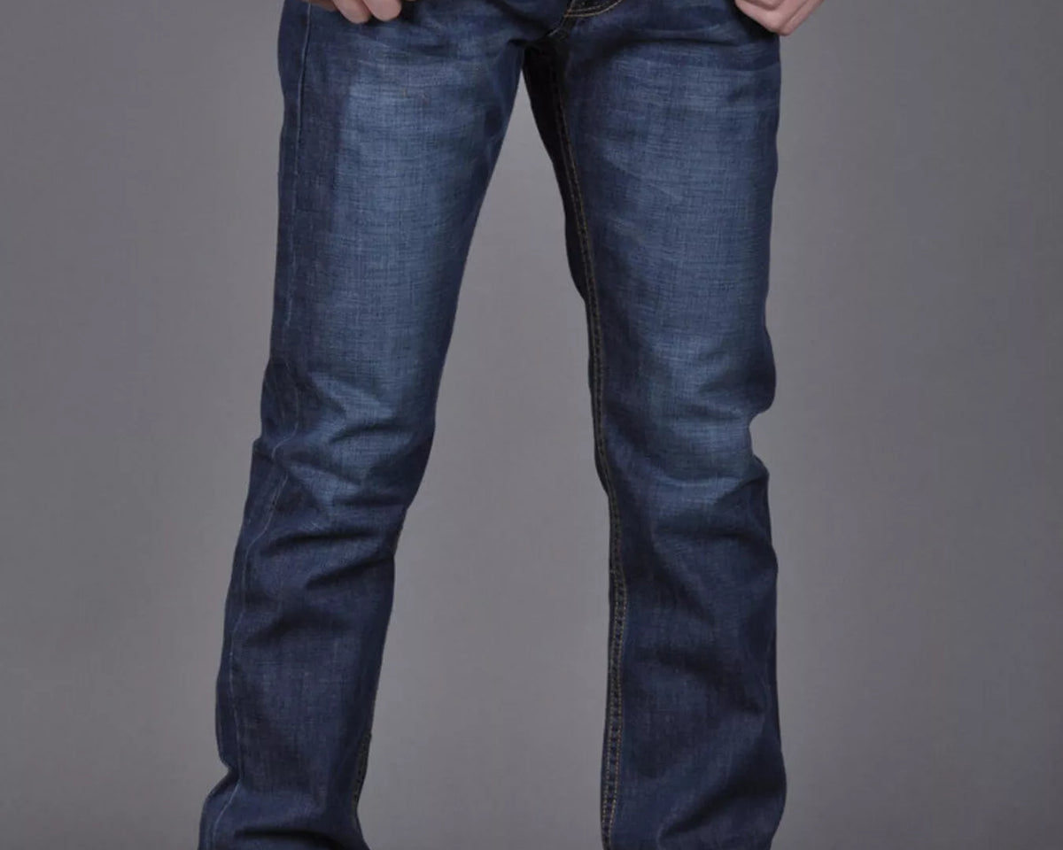 NEWYORKLISTED ATLAS MEN'S COLLECTION – Men's slim-fit washed cotton denim jeans, product image 2