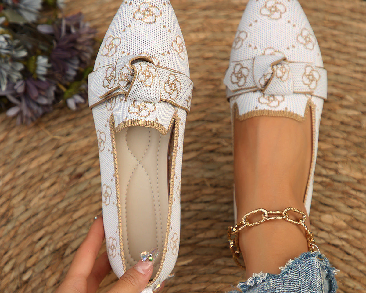 NEWYORKLISTED STYLE COLLECTION: Mesh Point Toe Flat Slip-Ons