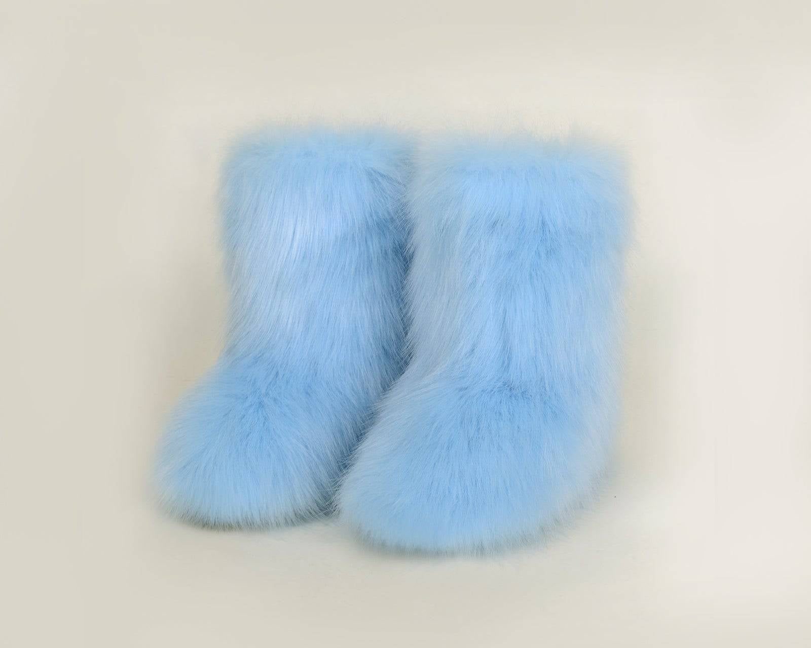 NEWYORKLISTED STYLE COLLECTION: Hug Me Comfort Fuzzy Platform Boots - NEWYORKLISTED