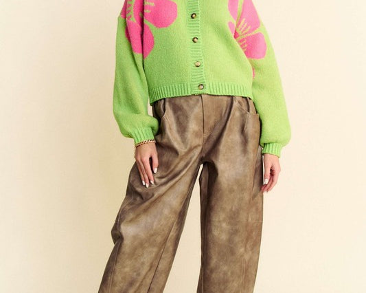 NEWYORKLISTED STYLE COLLECTION: Flower Print Long Sleeve Cardigan - NEWYORKLISTED