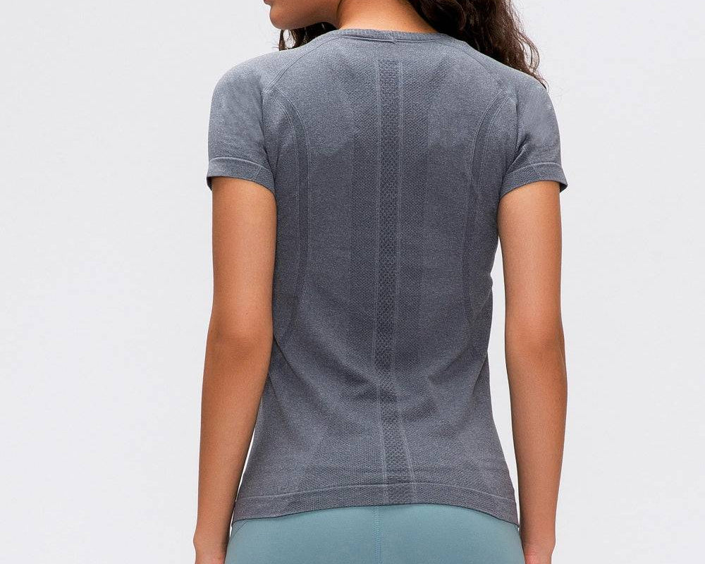 Millennia Round Neck Short Sleeve Active T-Shirt - NEWYORKLISTED