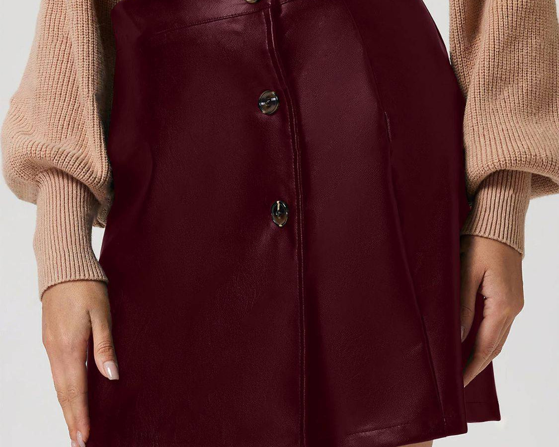 Buttoned High Rise Mini Skirt - NEWYORKLISTED