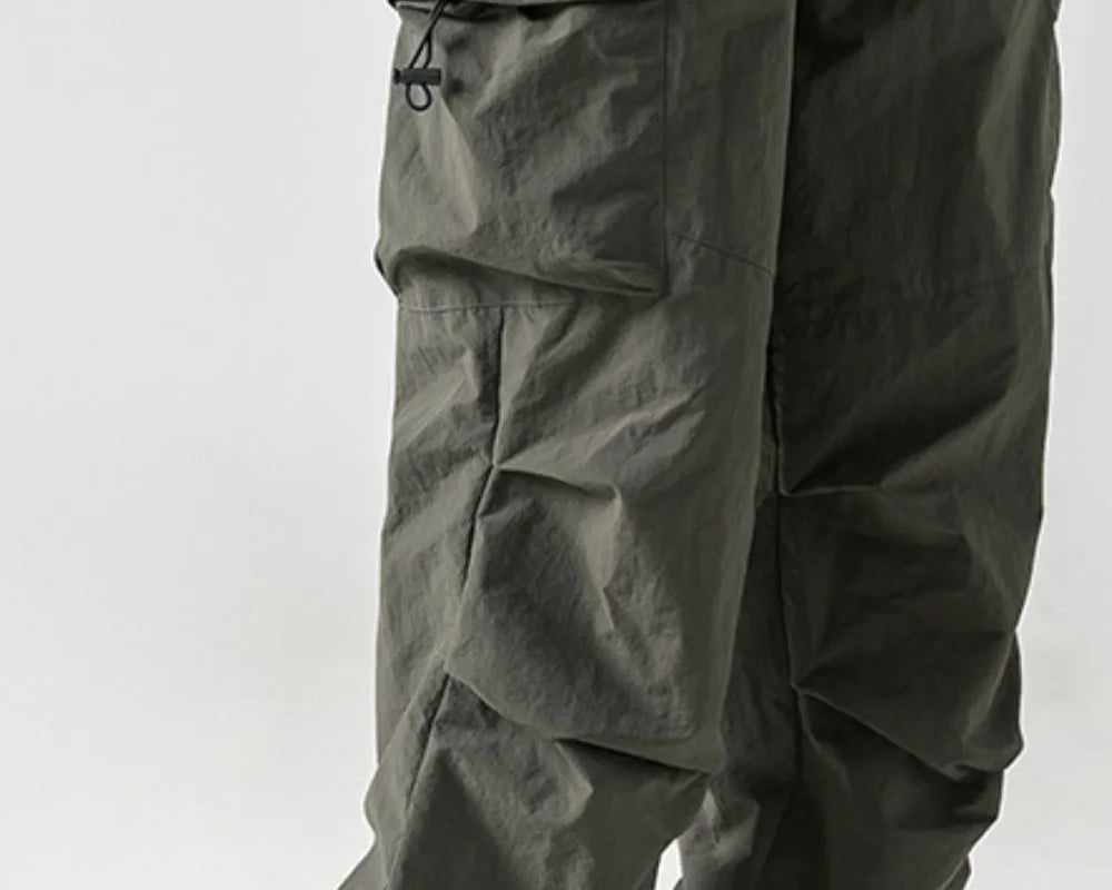 NEWYORKLISTED ATLAS MEN'S COLLECTION: Men's Plus Size Elastic Waist Pants with Pockets – Lightweight Utility, All-Day Comfort in Khaki