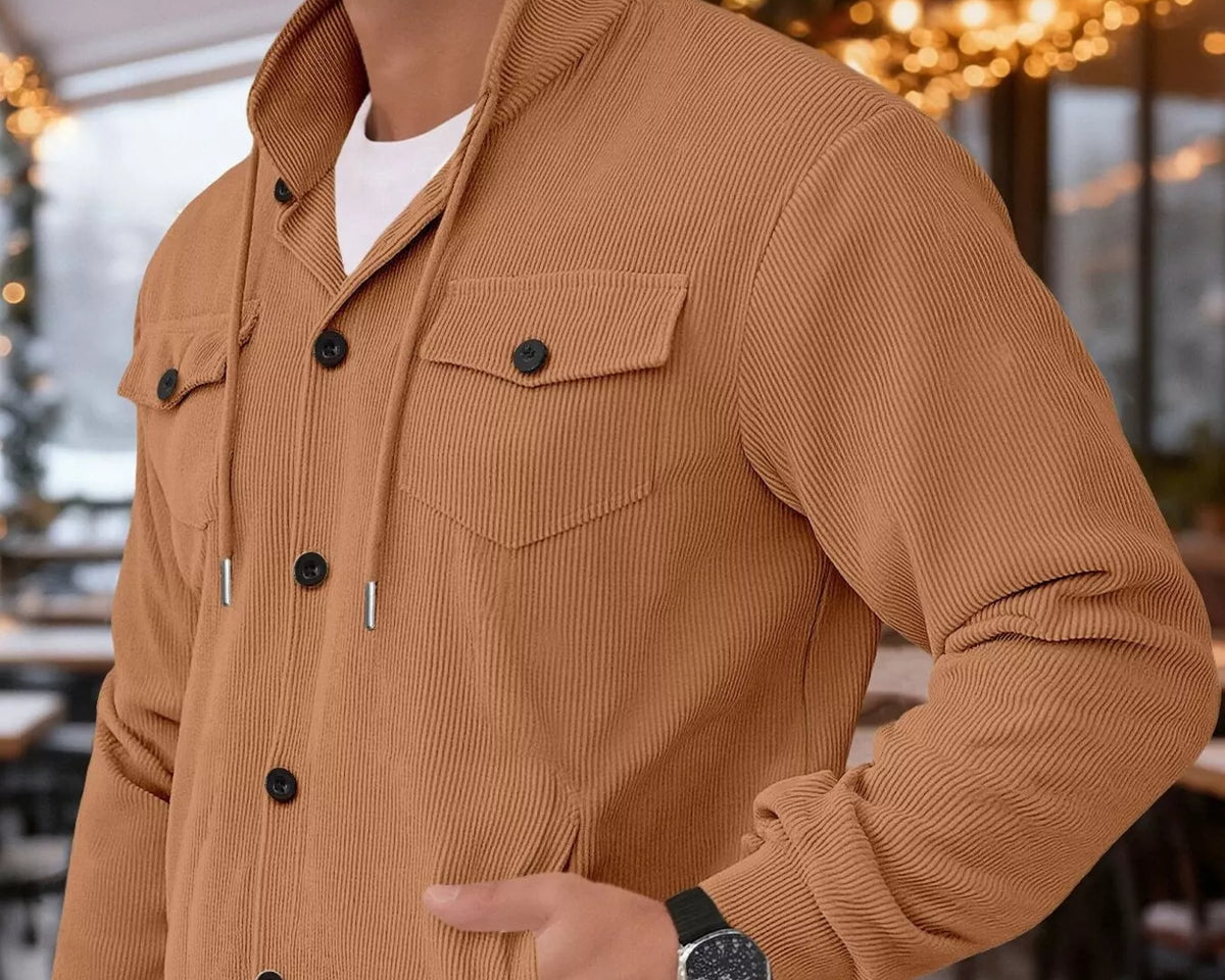 NEWYORKLISTED ATLAS MEN'S COLLECTION – Men's corduroy button-down jacket, product image 5