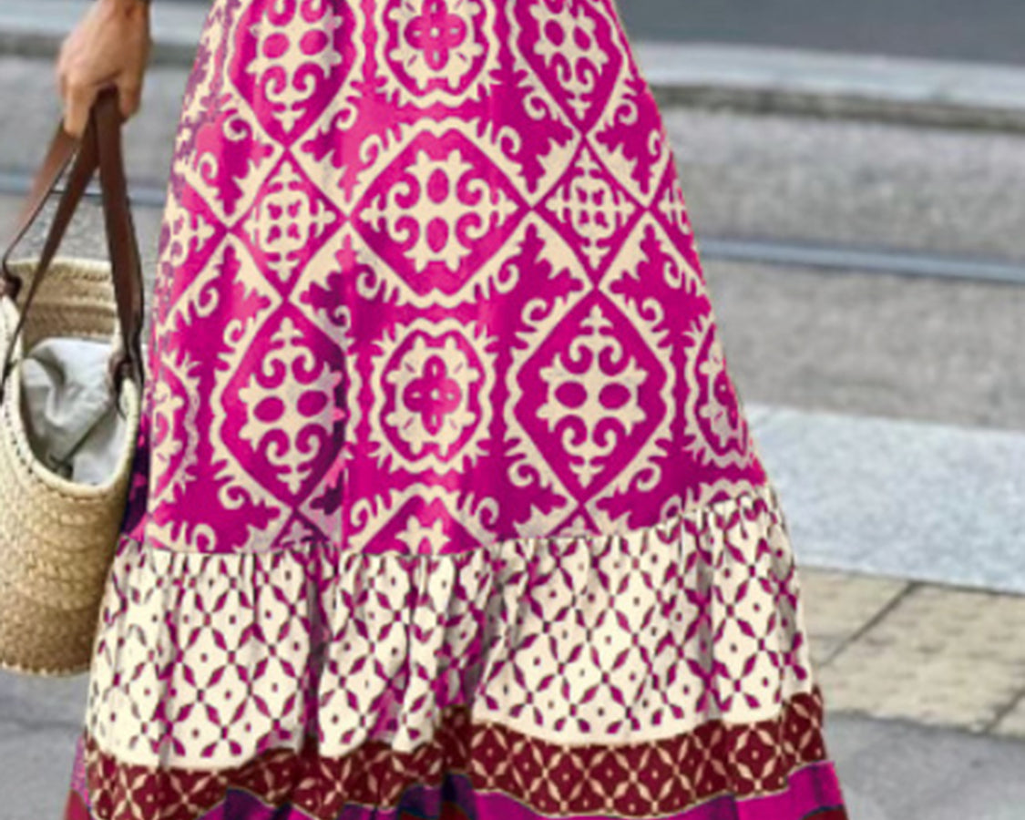 NEWYORKLISTED STYLE COLLECTION: Maxi Print Skirt - NEWYORKLISTED