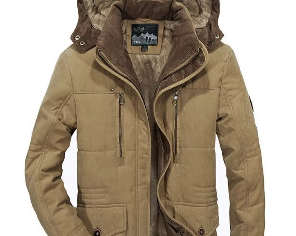 NEWYORKLISTED ATLAS MEN'S COLLECTION – Men's winter hooded parka coat, product image 3