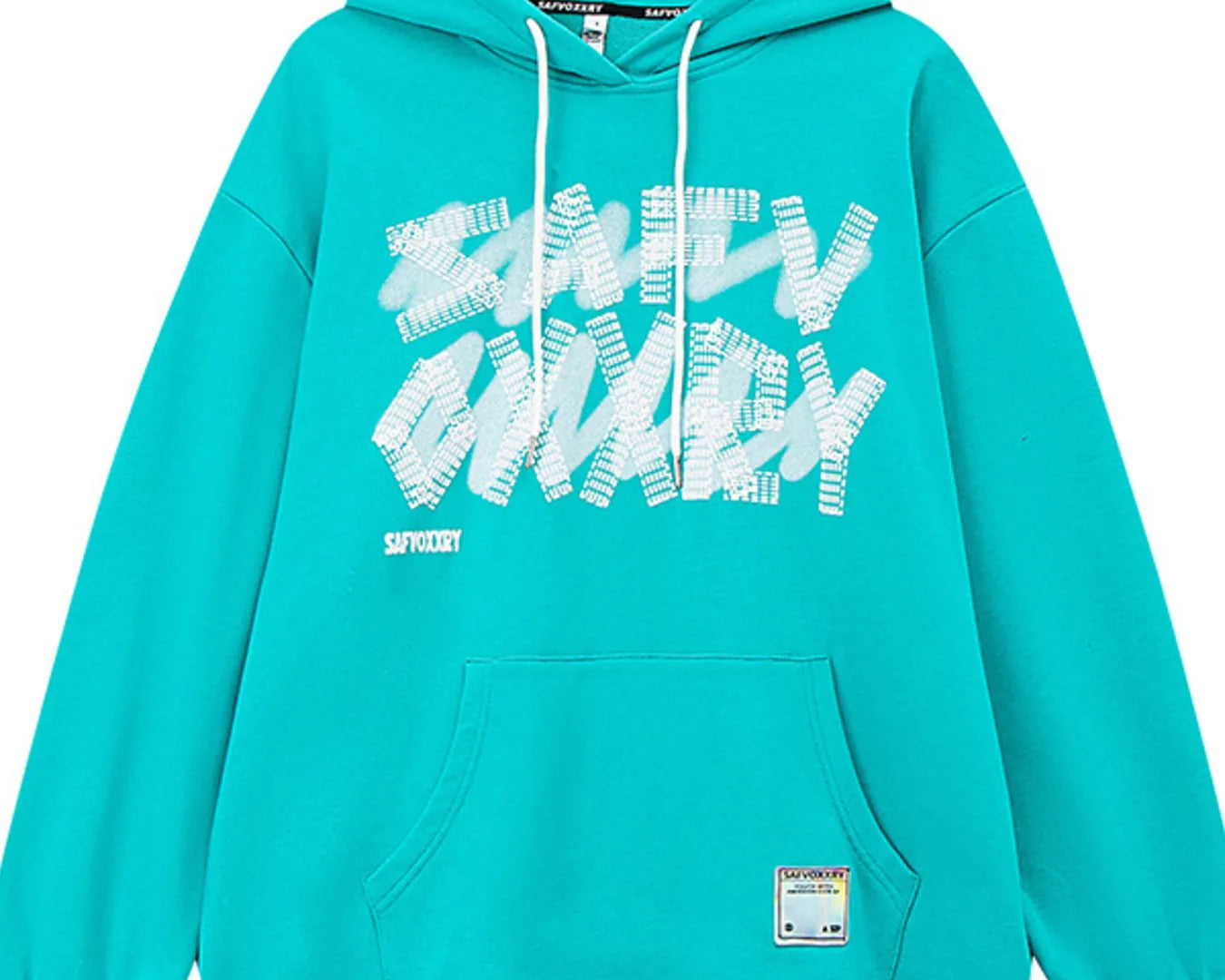 NEWYORKLISTED ATLAS MEN'S COLLECTION: Graffiti Spray Paint Graphic Hoodie with Drawstring Hood