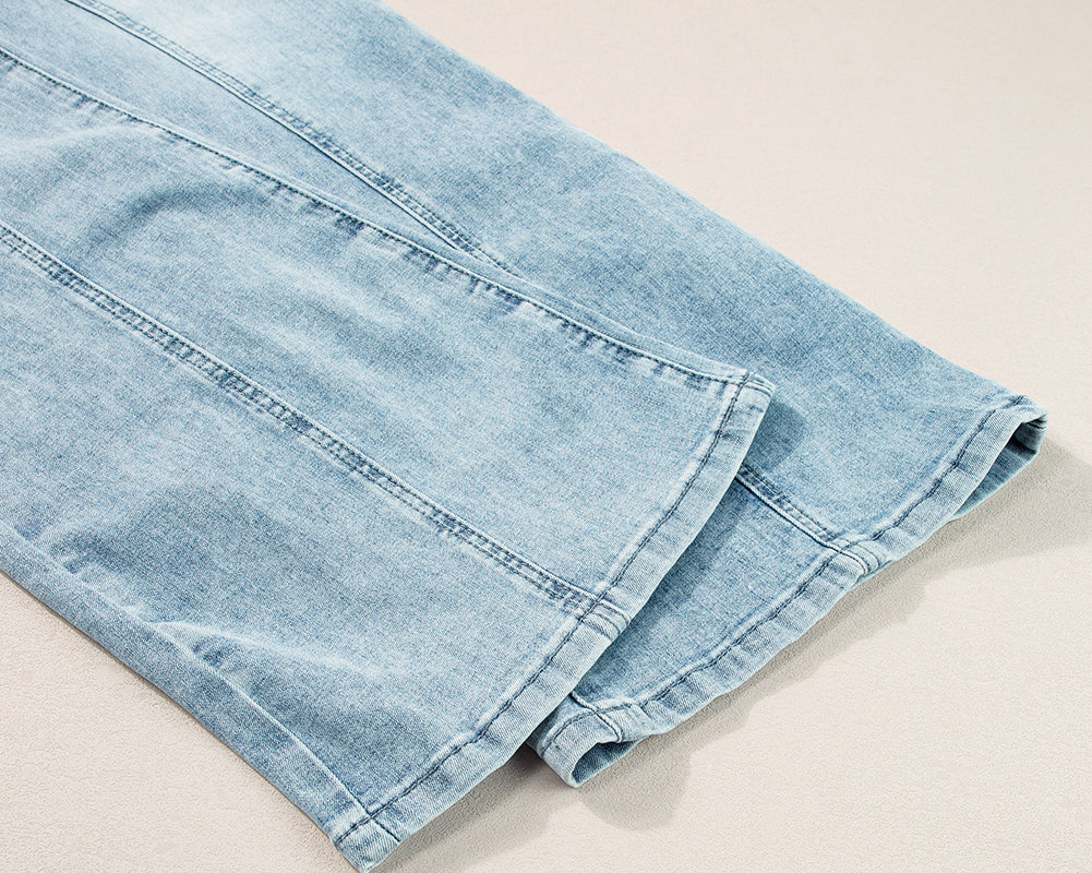 NEWYORKLISTED STYLE COLLECTION: Wide Leg Jeans with Pockets - NEWYORKLISTED