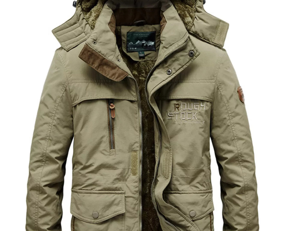 NEWYORKLISTED ATLAS MEN'S COLLECTION – Men's zip-up hooded parka coat, product image 4