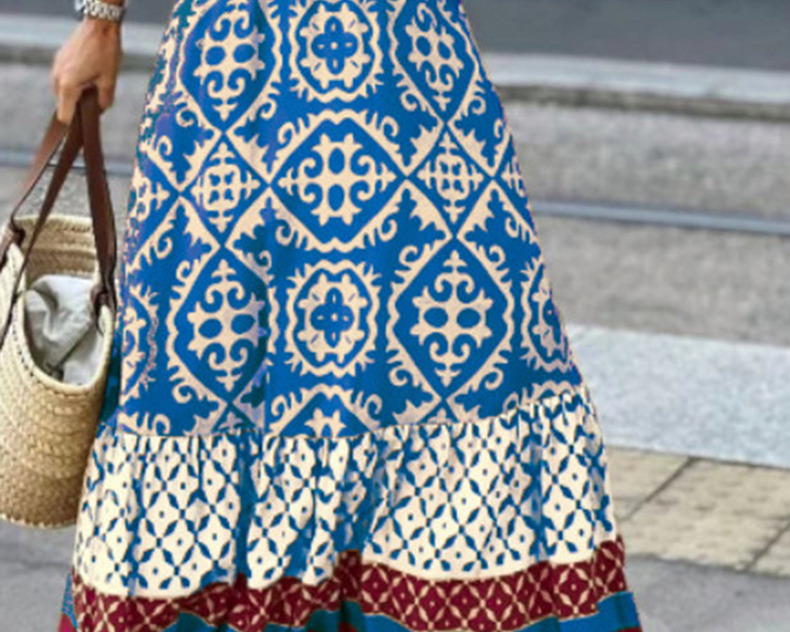 NEWYORKLISTED STYLE COLLECTION: Maxi Print Skirt - NEWYORKLISTED