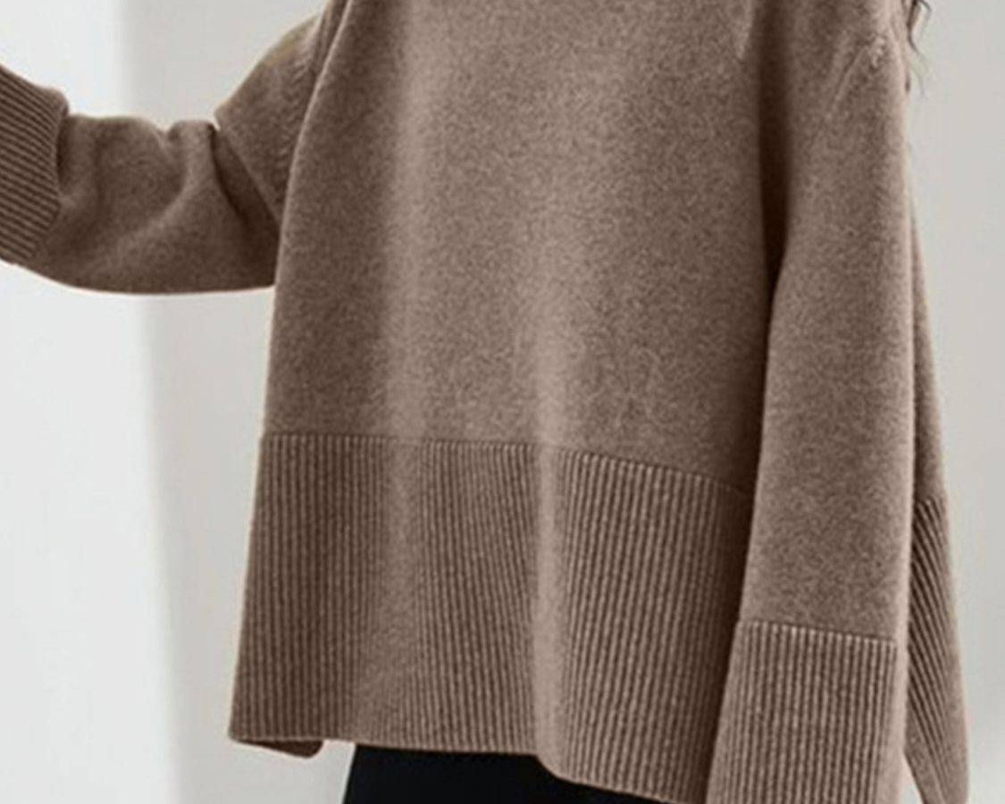 NEWYORKLISTED STYLE COLLECTION: Turtleneck Drop Shoulder Sweater - NEWYORKLISTED