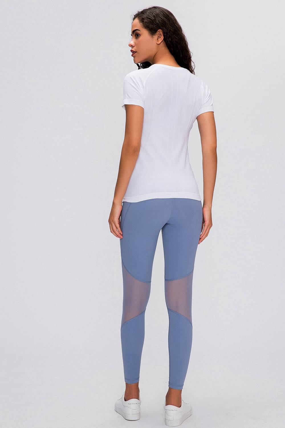 Millennia Round Neck Short Sleeve Active T-Shirt - NEWYORKLISTED