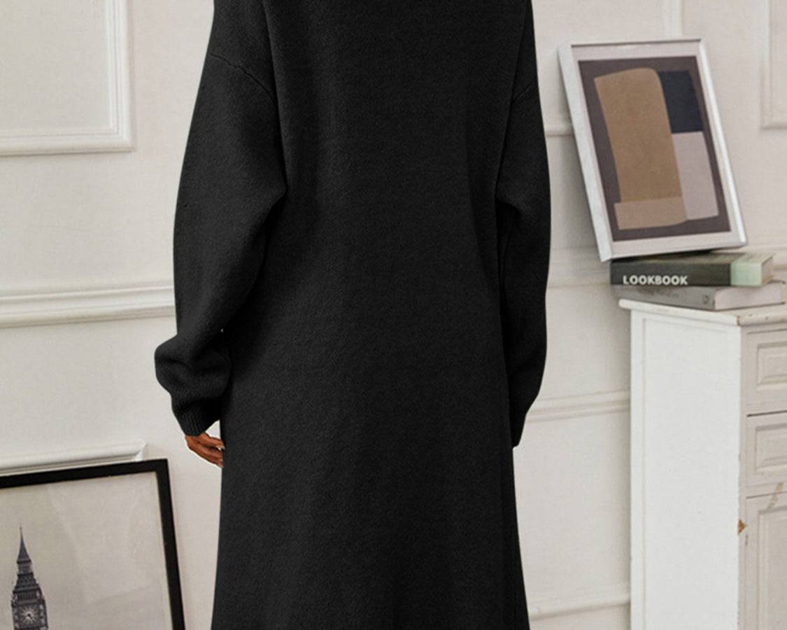 NEWYORKLISTED STYLE COLLECTION: Open Front Cardigan Sweater Dress Set - NEWYORKLISTED