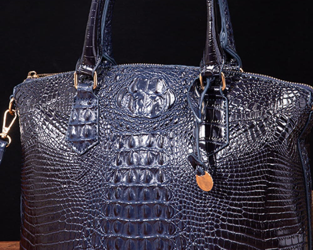 NEWYORKLISTED STYLE COLLECTION: Vegan Leather Crocodile Pattern Handbag - NEWYORKLISTED