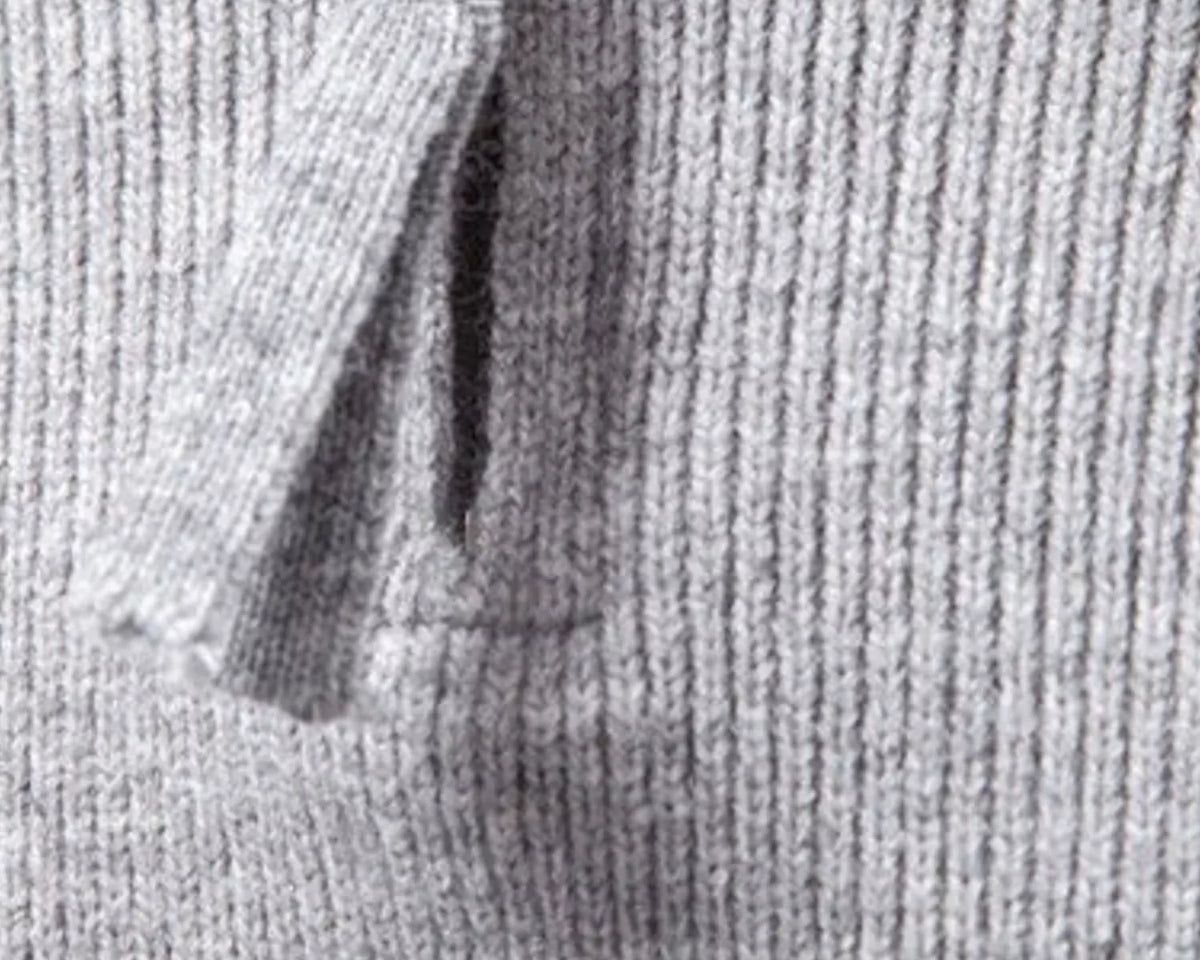 NEWYORKLISTED ATLAS MEN'S COLLECTION: Men's ribbed knit sweater with quarter-zip neckline