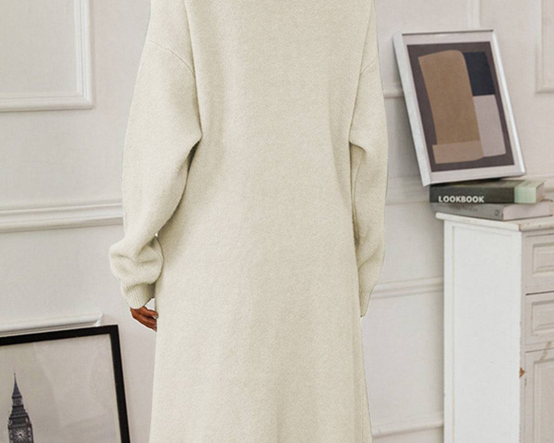 NEWYORKLISTED STYLE COLLECTION: Open Front Cardigan Sweater Dress Set - NEWYORKLISTED