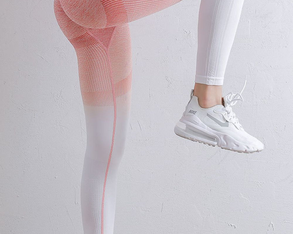 Gradient High Waist Sports Leggings - NEWYORKLISTED