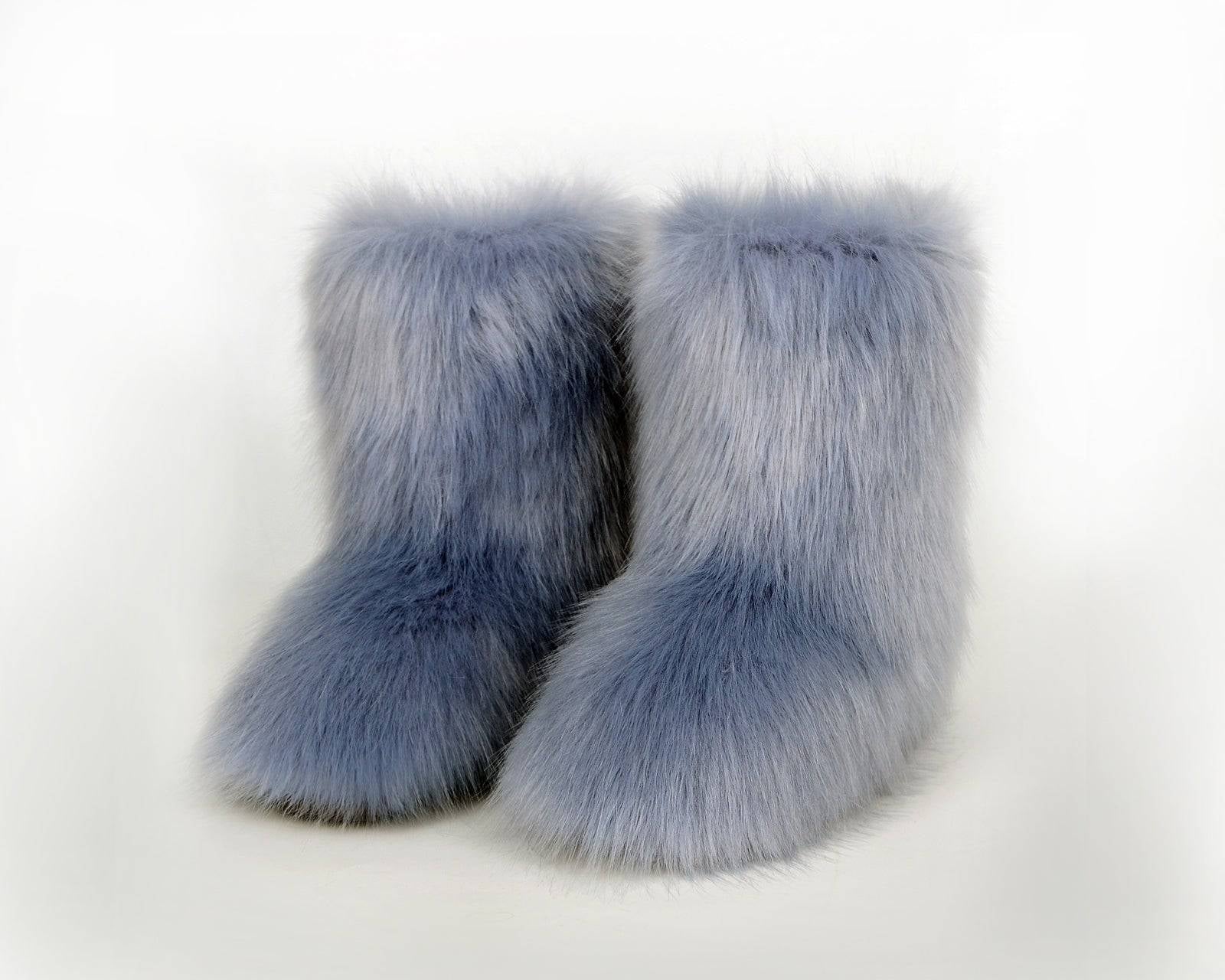 NEWYORKLISTED STYLE COLLECTION: Hug Me Comfort Fuzzy Platform Boots - NEWYORKLISTED