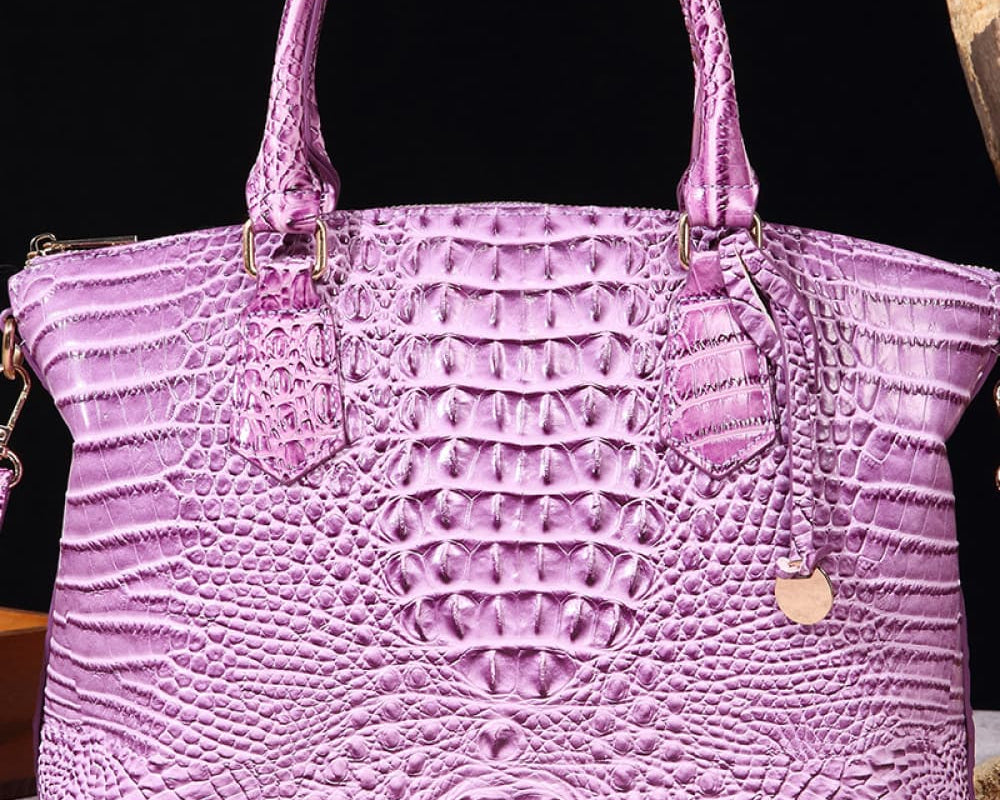 NEWYORKLISTED STYLE COLLECTION: Vegan Leather Crocodile Pattern Handbag - NEWYORKLISTED