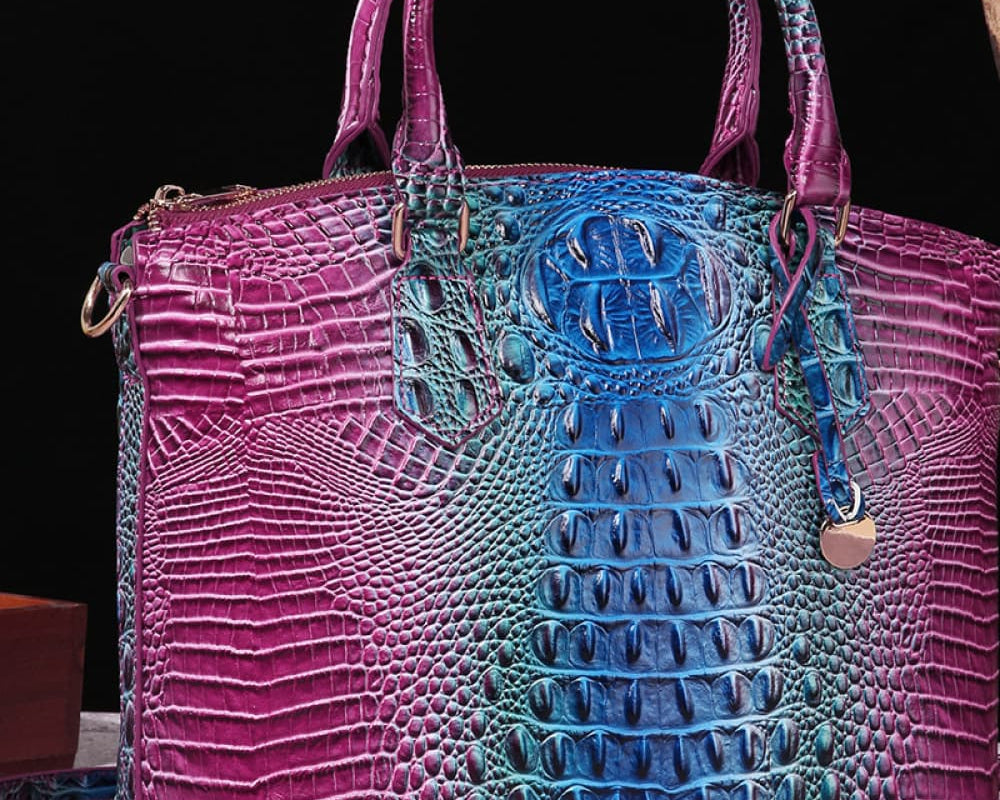 NEWYORKLISTED STYLE COLLECTION: Rainbow Gradient Vegan Leather Handbag - NEWYORKLISTED