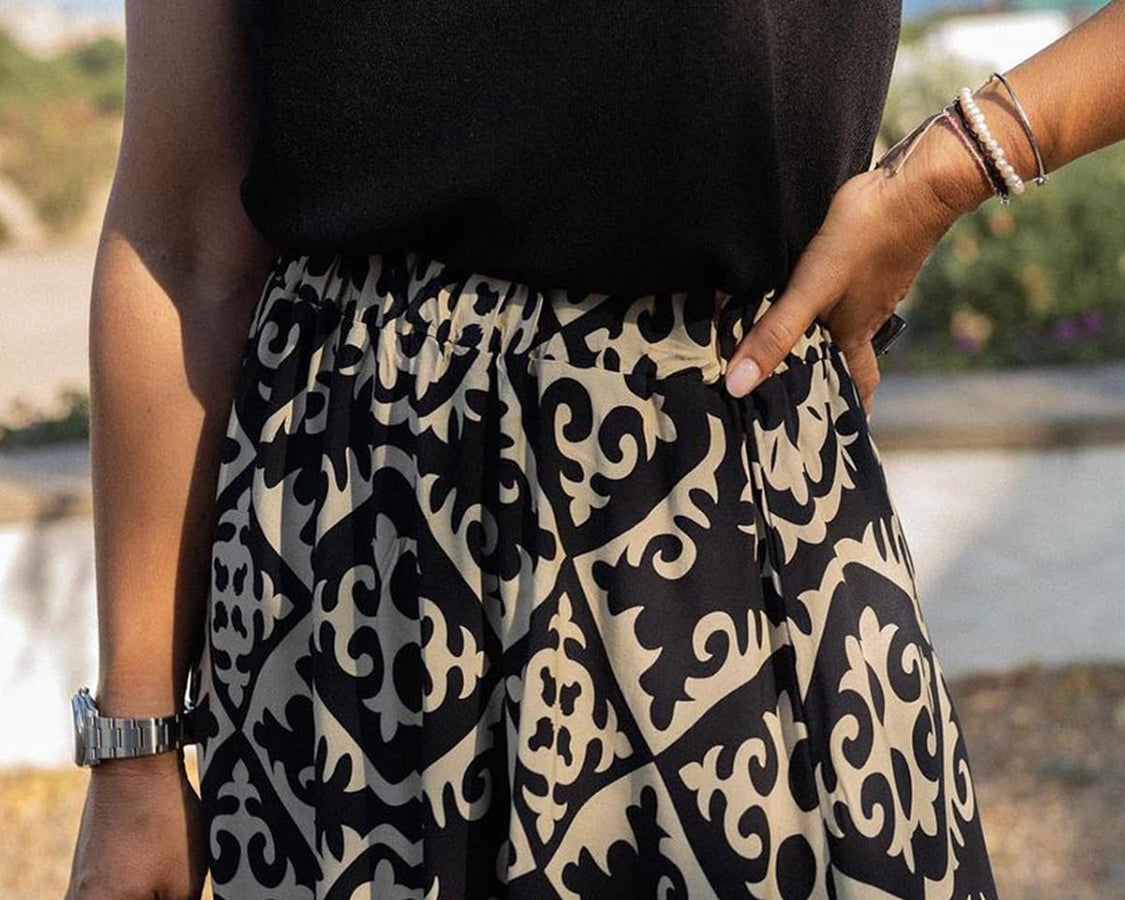 NEWYORKLISTED STYLE COLLECTION: Maxi Print Skirt - NEWYORKLISTED