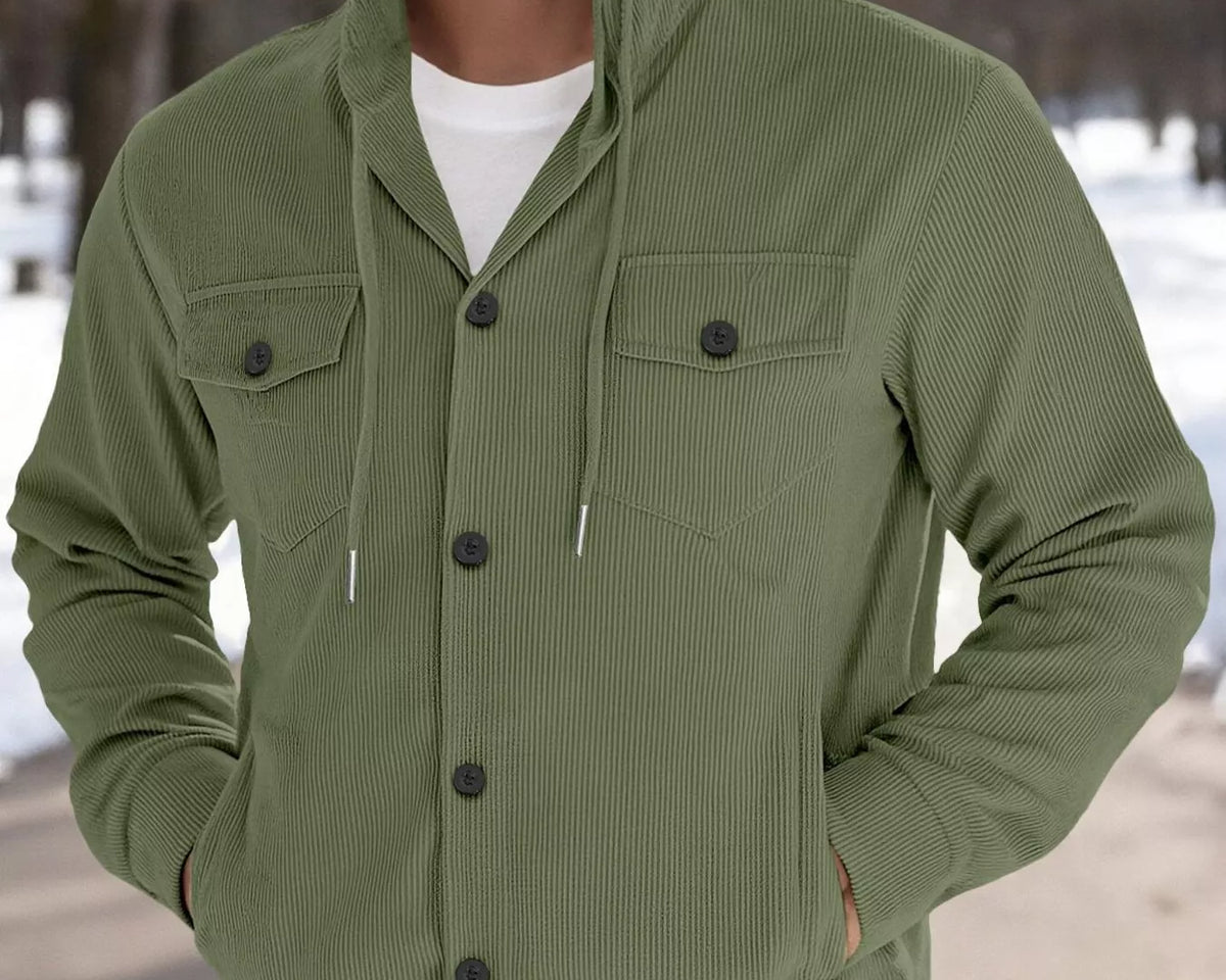 NEWYORKLISTED ATLAS MEN'S COLLECTION – Men's corduroy button-down jacket, product image 1