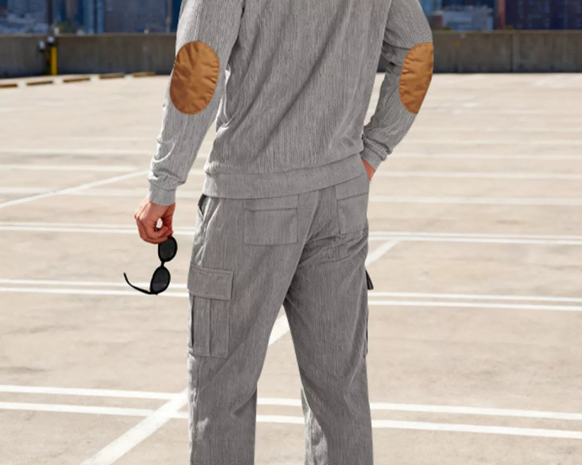 NEWYORKLISTED ATLAS MEN'S COLLECTION – Men's casual long-sleeve top and pants two-piece set, product image 5