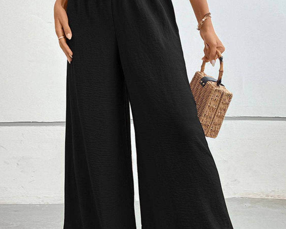 NYLD Wide Waistband Relax Fit Long Pants - NEWYORKLISTED