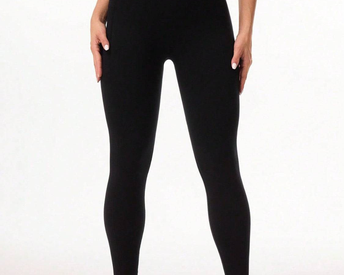 Pocketed High Waist Active Leggings - NEWYORKLISTED