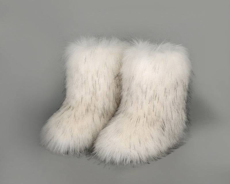 NEWYORKLISTED STYLE COLLECTION: Hug Me Comfort Fuzzy Platform Boots - NEWYORKLISTED