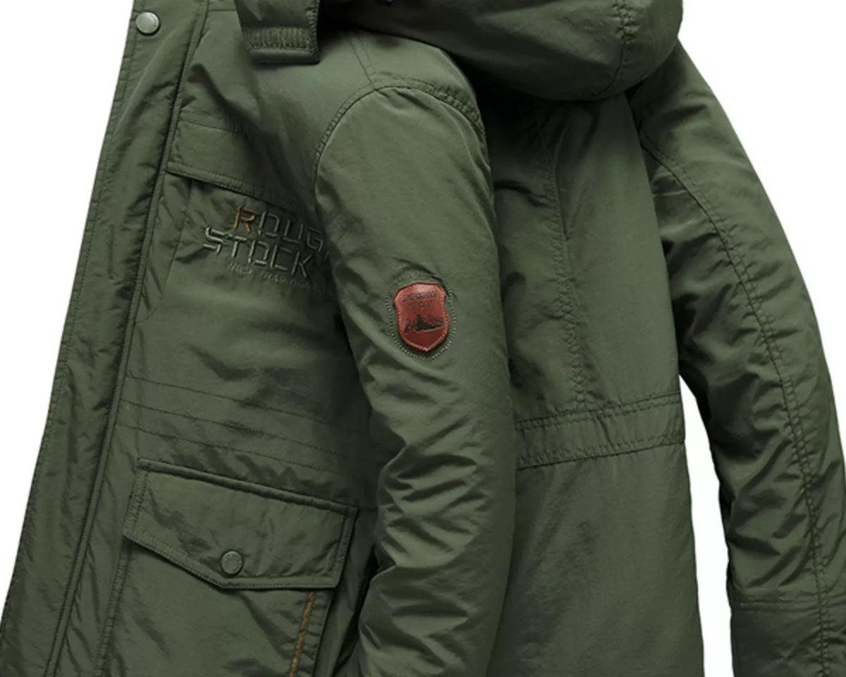 NEWYORKLISTED ATLAS MEN'S COLLECTION – Men's zip-up hooded parka coat, product image 2