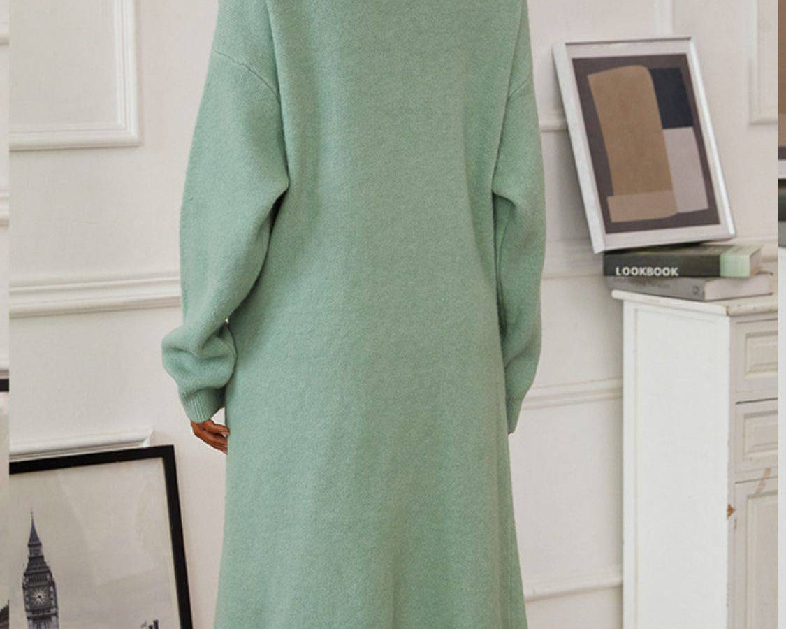 NEWYORKLISTED STYLE COLLECTION: Open Front Cardigan Sweater Dress Set - NEWYORKLISTED