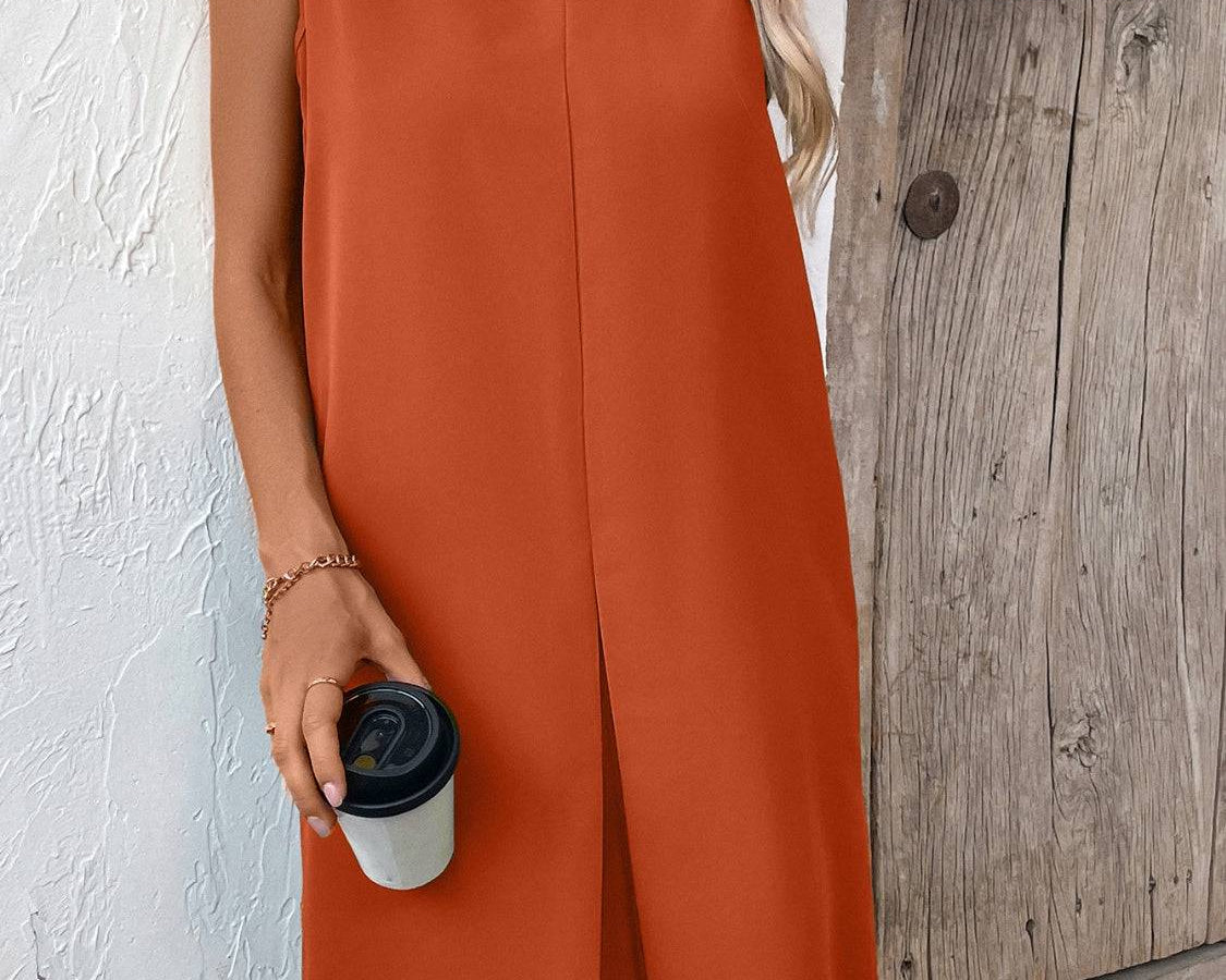 NYLD Pocketed Round Neck Sleeveless Mini Dress - NEWYORKLISTED