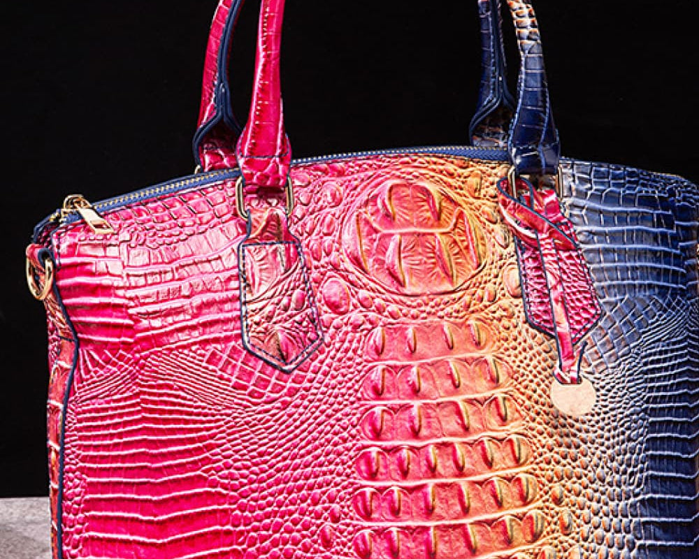 NEWYORKLISTED STYLE COLLECTION: Rainbow Gradient Vegan Leather Handbag - NEWYORKLISTED