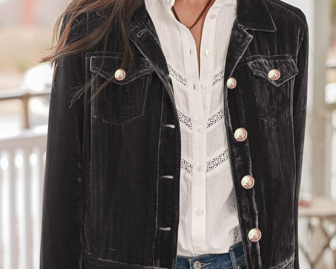 Long Sleeve Jacket with Chest Pockets: NEWYORKLISTED STYLE COLLECTION - NEWYORKLISTED