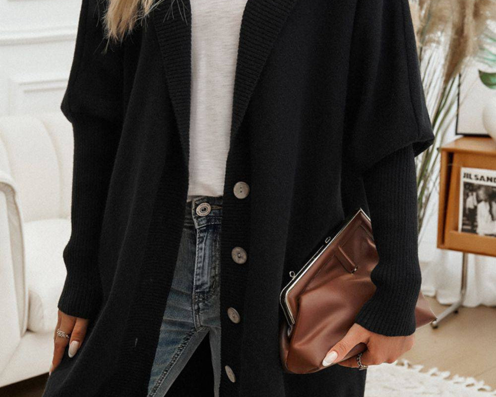 NEWYORKLISTED STYLE COLLECTION: Long Sleeve Hooded Cardigan - NEWYORKLISTED