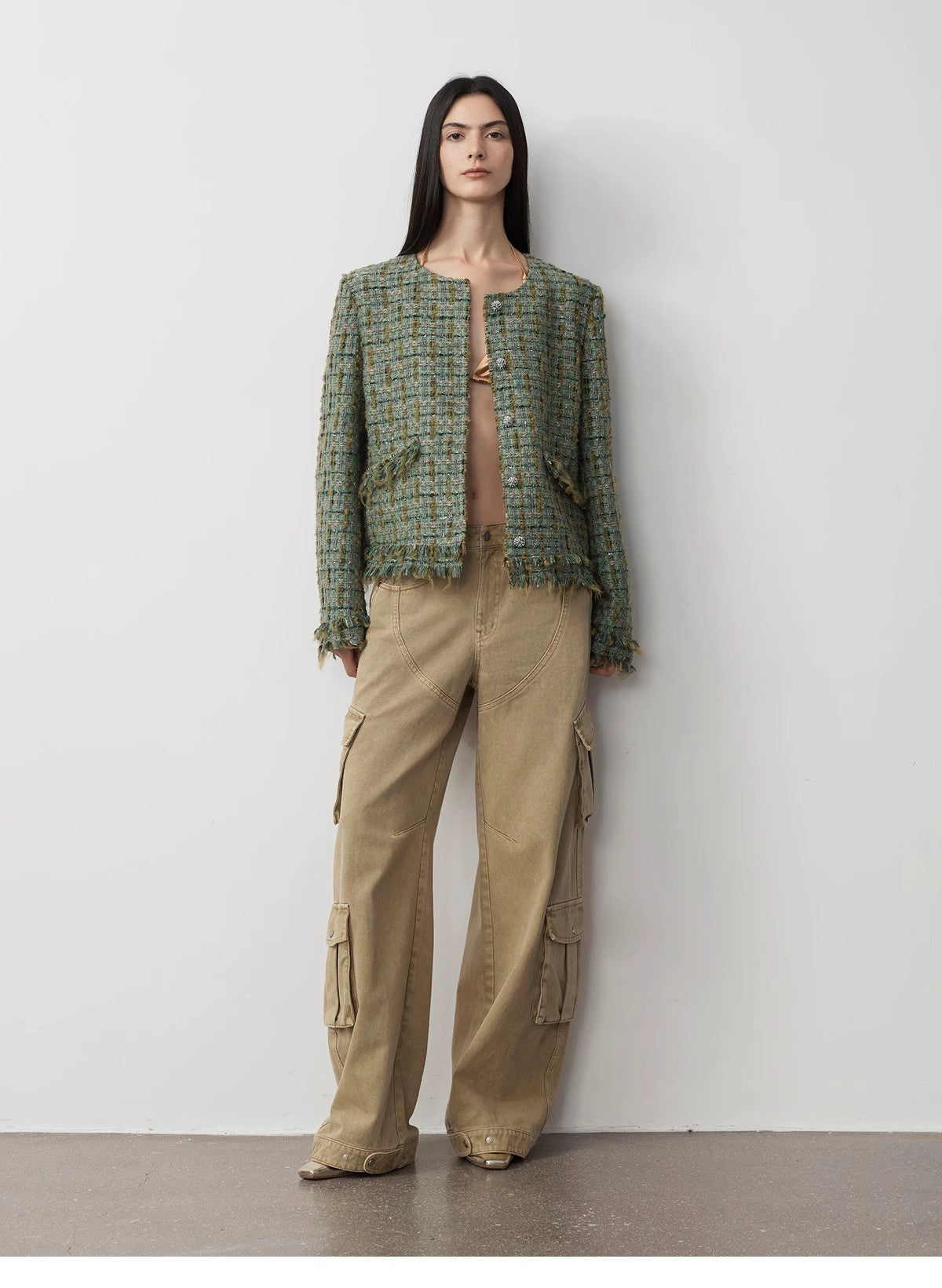 "Nostalgic Wasteland" Heavy Washed Personalized Distressed American Streetwear Large Pocket Cocoon Jeans - NEWYORKLISTED