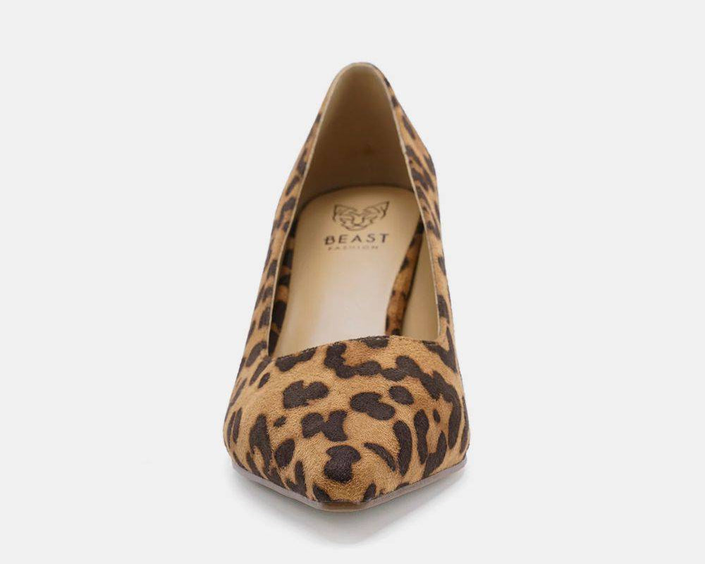 NEWYORKLISTED STYLE COLLECTION: Faux Suede Leopard Point Toe Pumps - NEWYORKLISTED