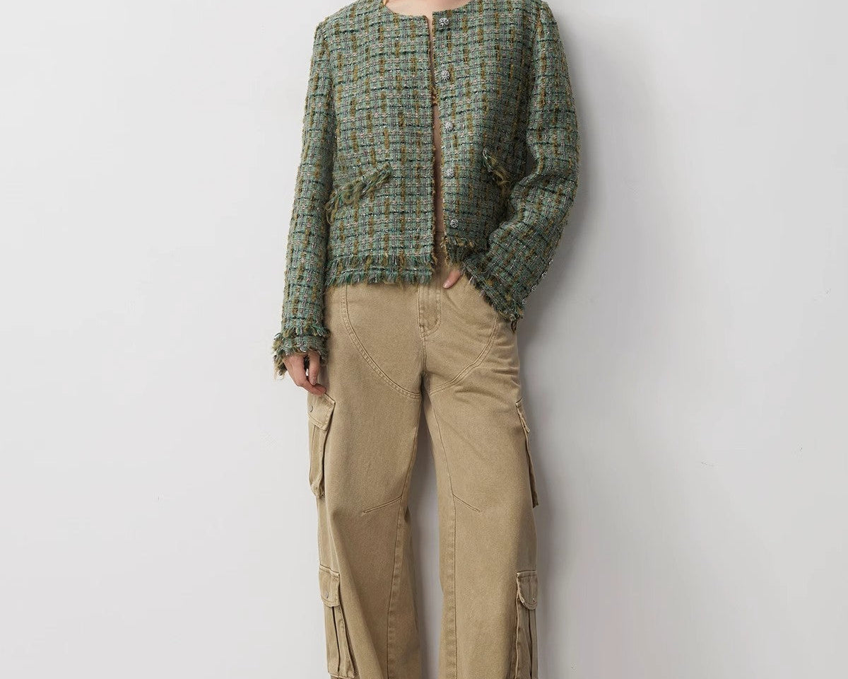 "Nostalgic Wasteland" Heavy Washed Personalized Distressed American Streetwear Large Pocket Cocoon Jeans - NEWYORKLISTED