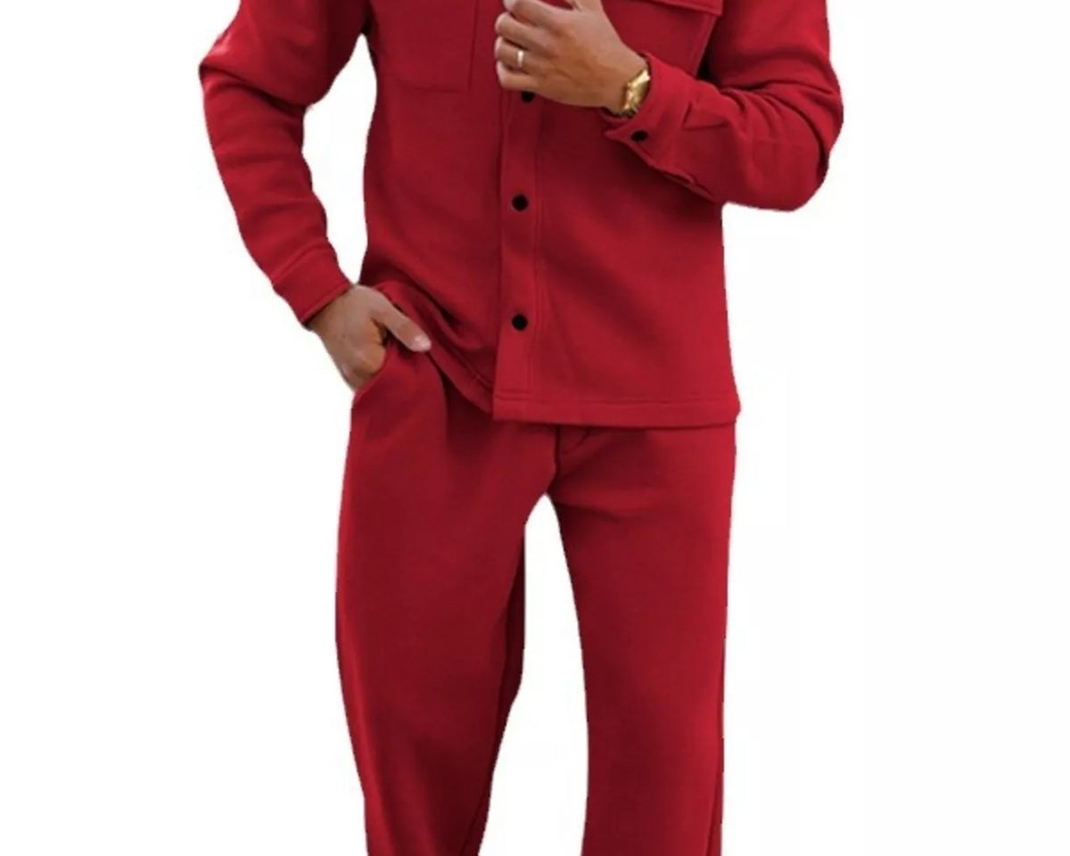 NEWYORKLISTED ATLAS MEN'S COLLECTION – Men's long-sleeve shirt and joggers two-piece set, product image 15