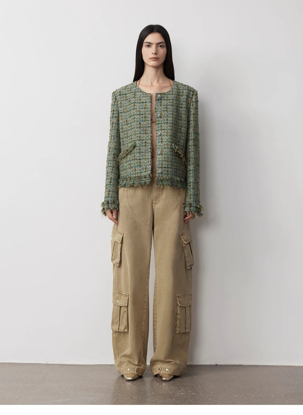 "Nostalgic Wasteland" Heavy Washed Personalized Distressed American Streetwear Large Pocket Cocoon Jeans - NEWYORKLISTED